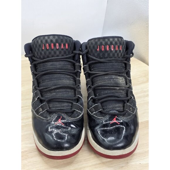 Nike Jordan Max Aura PS Black Gym Red Size 13.5C AQ9216-006 Kids Shoes - Picture 4 of 8